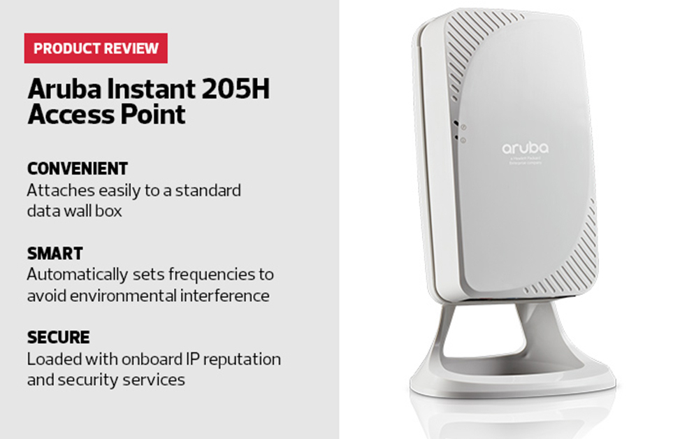 Aruba's Instant 205H AP Delivers Secure and Fast Public Wireless Access